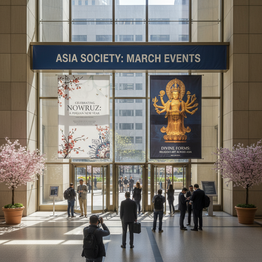 Asia Society's March schedule includes a religious art exhibition and Persian New Year celebrations.
