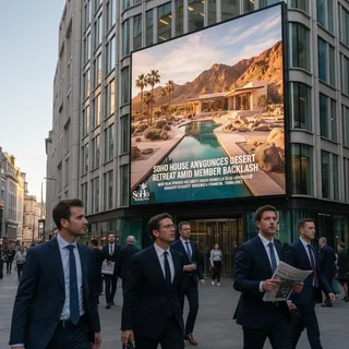 A business news photograph from SoHo Weekly News