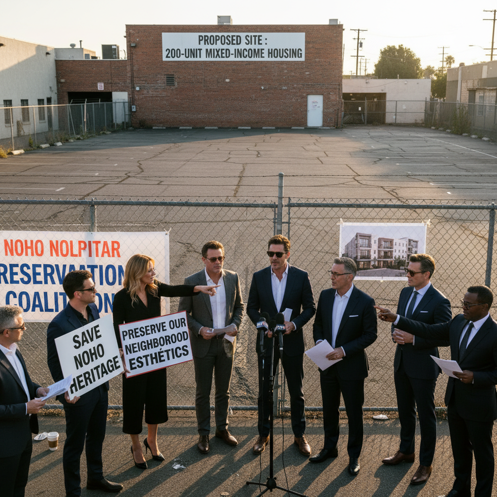 Celebrities back fight against affordable housing on NoHo parking lot