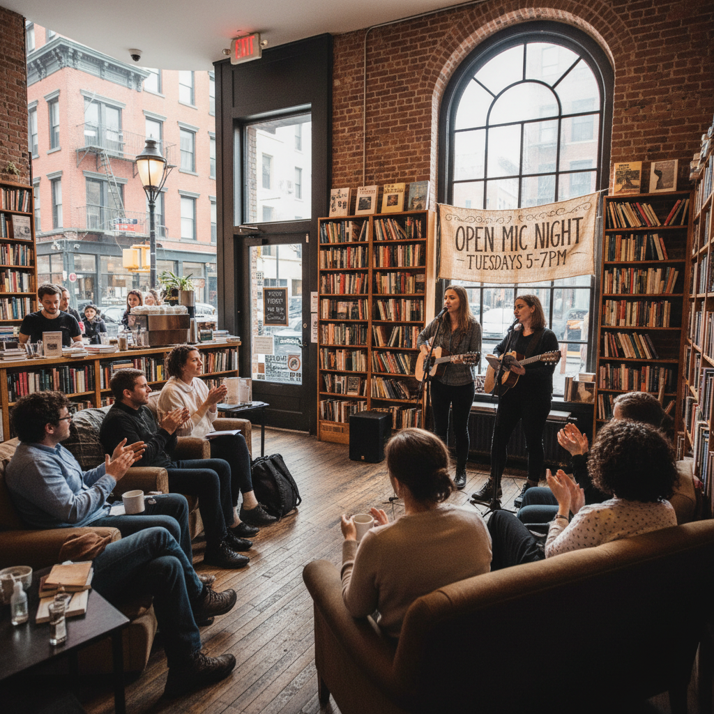 Housing Works Bookstore Cafe hosts free weekly open mic night