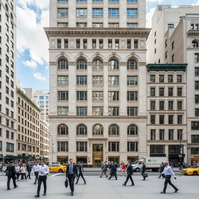 The headquarters of the Manhattan Institute for Policy Research at 52 Vanderbilt Avenue, a prominent think tank in New York City.