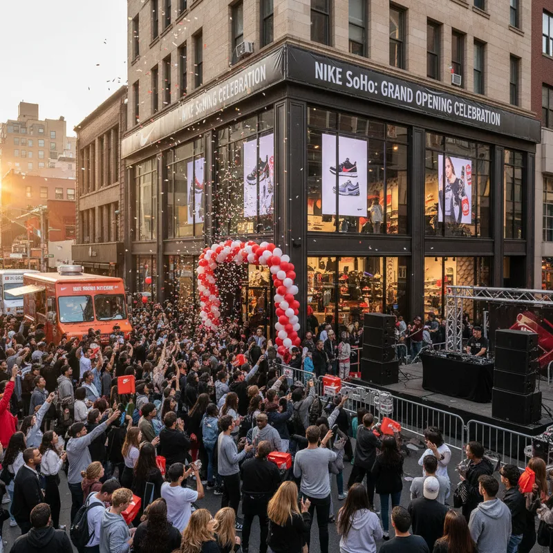 Nike's new SoHo store opening features exclusive products, food, and music for a celebratory weekend.