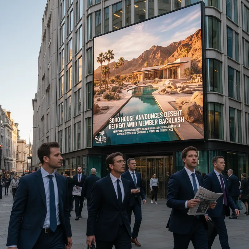 A business news photograph from SoHo Weekly News