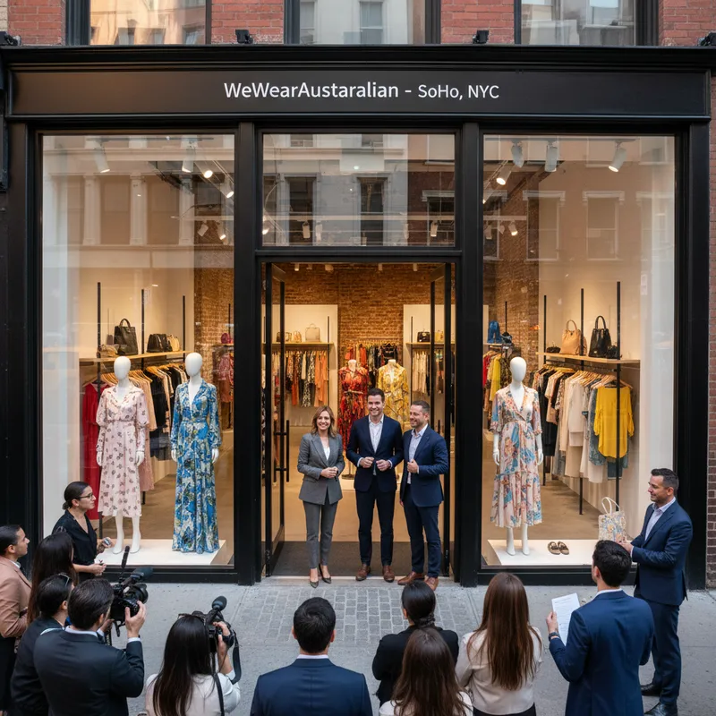 A business news photograph from SoHo Weekly News